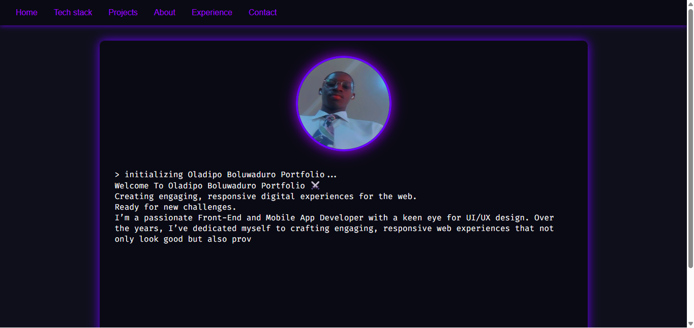 Terminal-Themed Portfolio